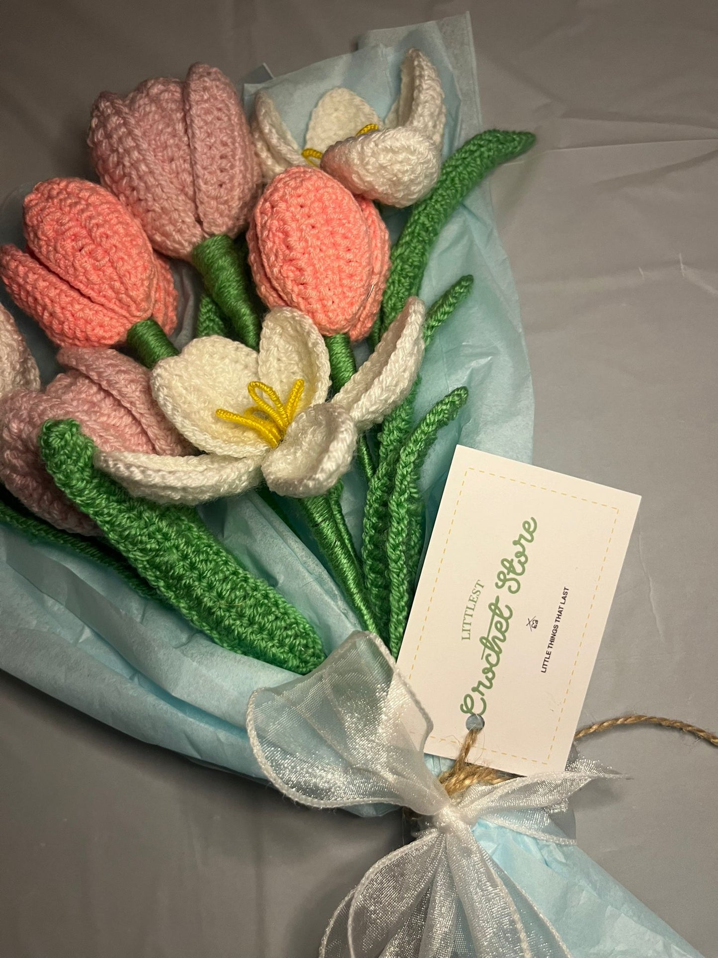 Crochet Tulips Bouquet
