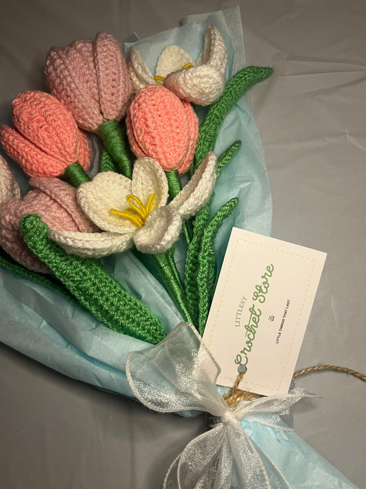 Crochet Tulips Bouquet
