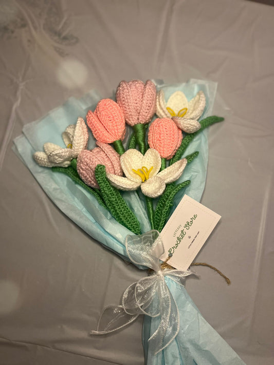 Crochet Tulips Bouquet